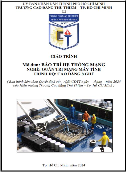 Giáo trình Bảo trì hệ thống mạng