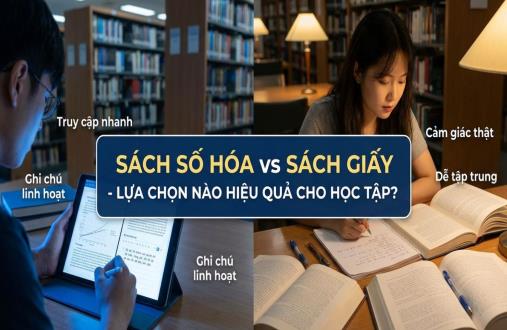 Sách Số Hóa vs Sách Giấy – Lựa Chọn Nào Hiệu Quả Cho Học Tập?