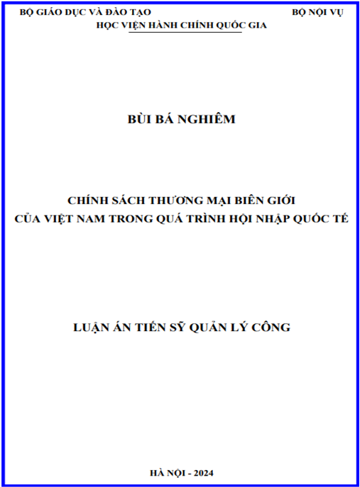 Chính sách Thương mại biên giới của Việt Nam trong quá trình hội nhập quốc tế