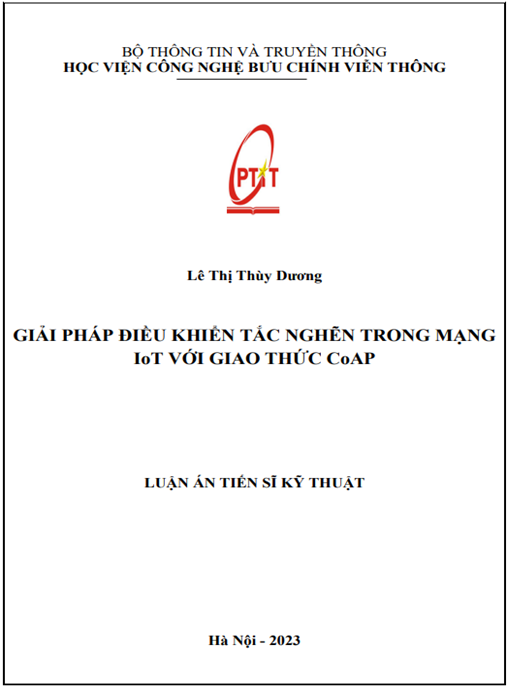 GIẢI PHÁP ĐIỀU KHIỂN TẮC NGHẼN TRONG MẠNG IoT VỚI GIAO THỨC CoAP