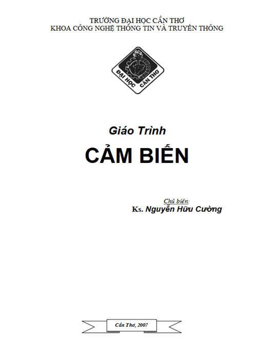 Giáo Trình Cảm Biến –