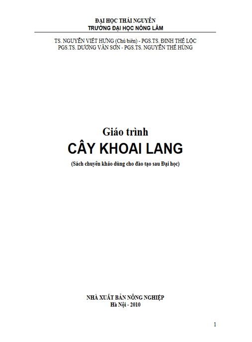 Giáo Trình Cây Khoai Lang –