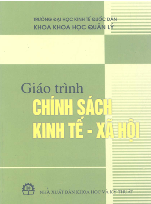 Giáo Trình Chính Sách Kinh Tế Xã Hội –