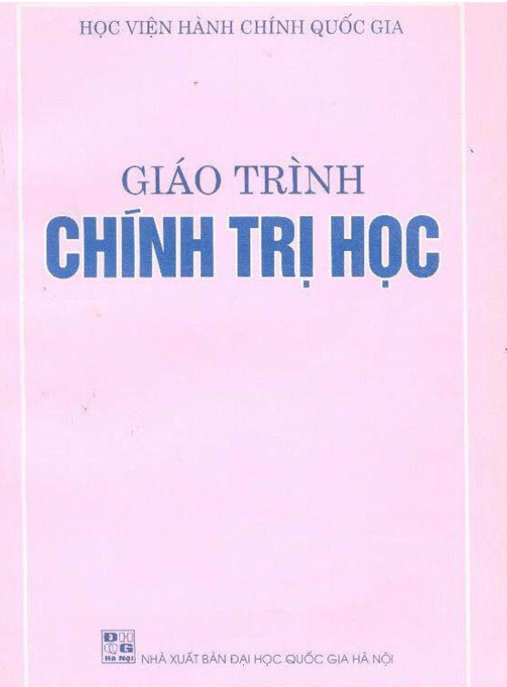 Giáo Trình Chính Trị Học –