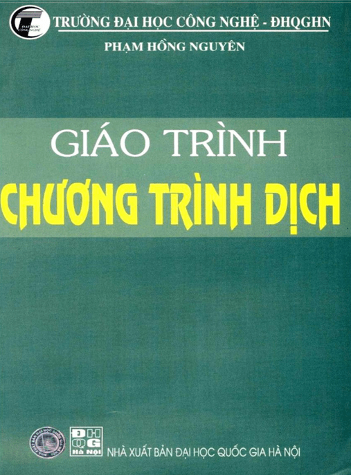 Giáo Trình Chương Trình Dịch –
