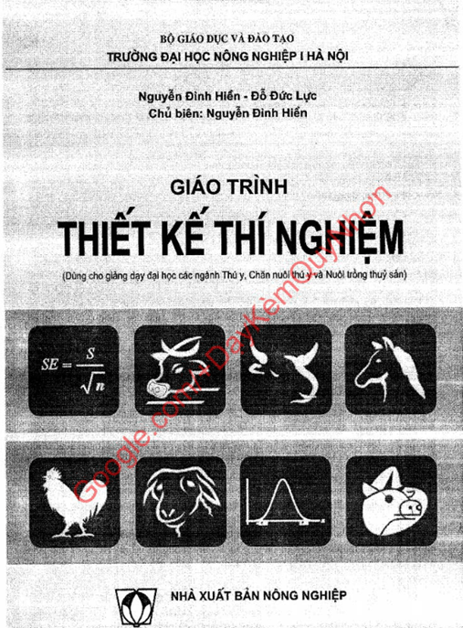 Giáo Trình Thiết Kế Thí Nghiệm –