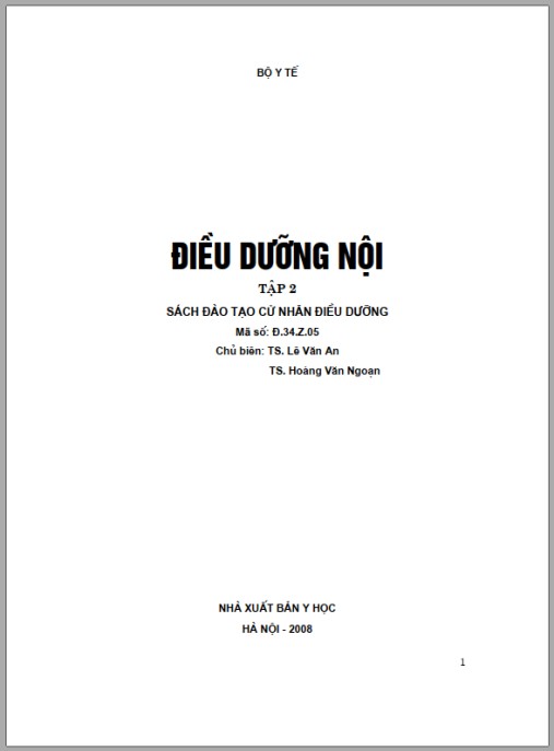 Giáo trình Điều dưỡng cơ bản 2