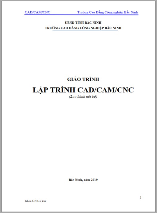 Giáo trình MĐ 29 – lập trình CAD/CAM/CNC