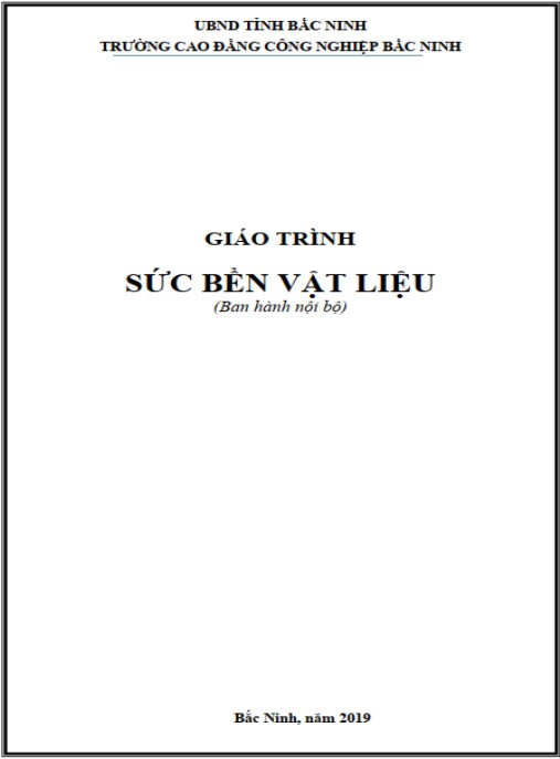 Giáo trình MH 10.2 – sức bền vật liệu