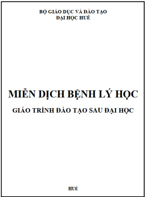 Giáo trình Miễn dịch bệnh lý học (giáo trình đào tạo sau đại học) – Phần 1
