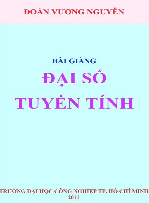 Bài Giảng Đại Số Tuyến Tính