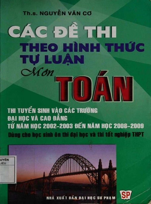 Các Đề Thi Theo Hình Thức Tự Luận Môn Toán