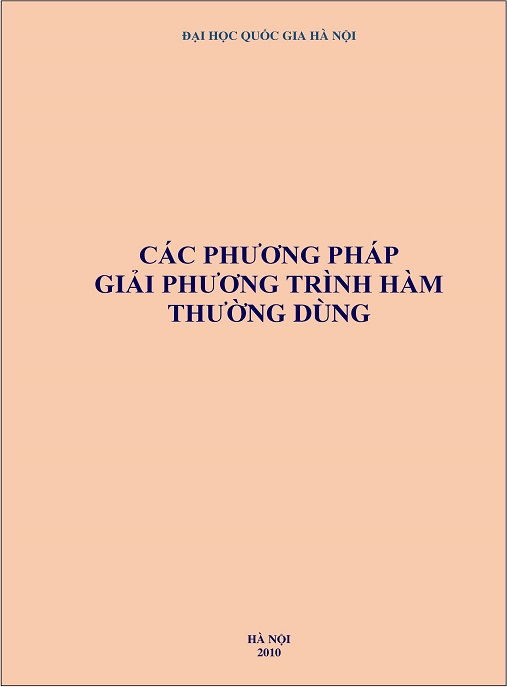 Các Phương Pháp Giải Phương Trình Hàm Thường Dùng