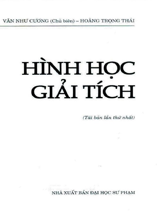 Hình Học Giải Tích