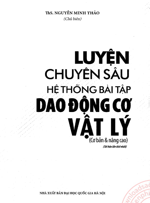 Luyện Chuyên Sâu Hệ Thống Bài Tập Dao Động Cơ