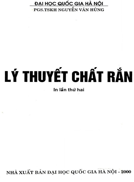 Lý Thuyết Chất Rắn