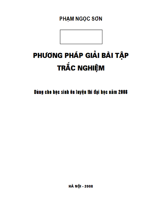 Phương Pháp Giải Bài Tập Trắc Nghiệm Hóa Vô Cơ