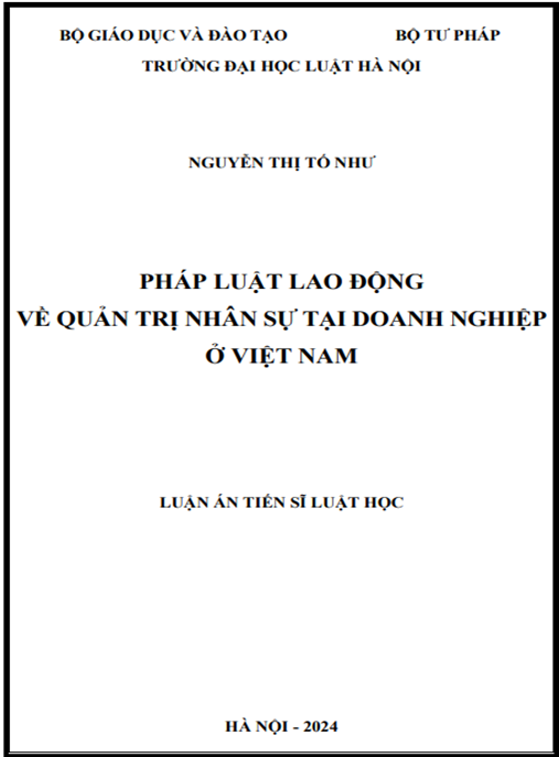 Pháp luật lao động về quản trị nhân sự tại doanh nghiệp ở Việt Nam