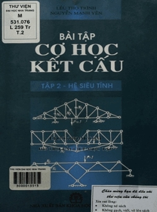 Bài Tập Cơ Học Kết Cấu Tập 2 – Hệ Siêu Hình