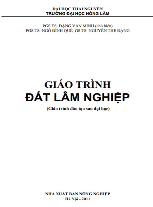Giáo Trình Đất Lâm Nghiệp