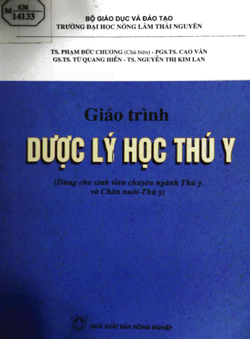 Giáo Trình Dược Lý Học Thú Y