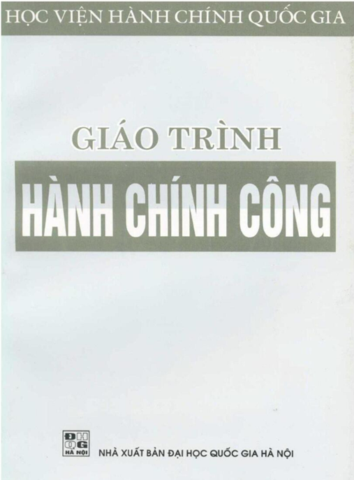 Giáo Trình Hành Chính Công