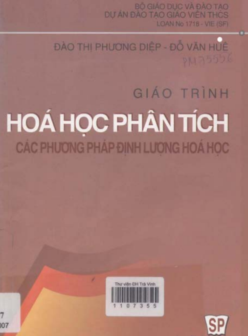Giáo Trình Hóa Học Phân Tích Các Phương Pháp Định Lượng Hóa Học