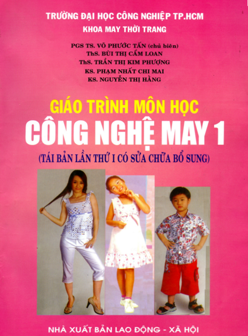 Giáo Trình Môn Học Công Nghệ May Tập 1