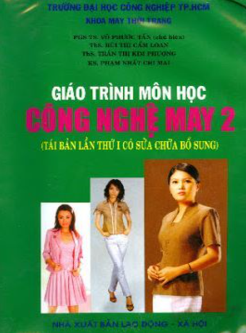 Giáo Trình Môn Học Công Nghệ May Tập 2