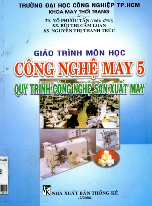 Giáo Trình Môn Học Công Nghệ May Tập 5