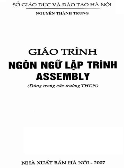 Giáo Trình Ngôn Ngữ Lập Trình Assembly