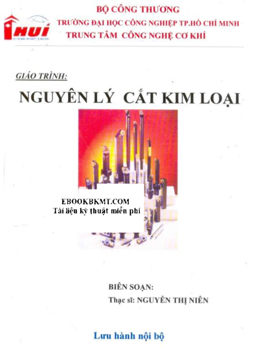 Giáo Trình Nguyên Lý Cắt Kim Loại