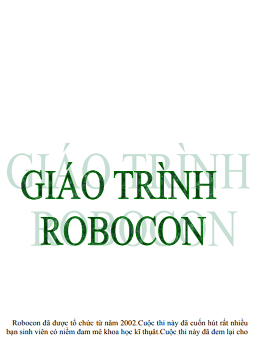 Giáo Trình Robocon