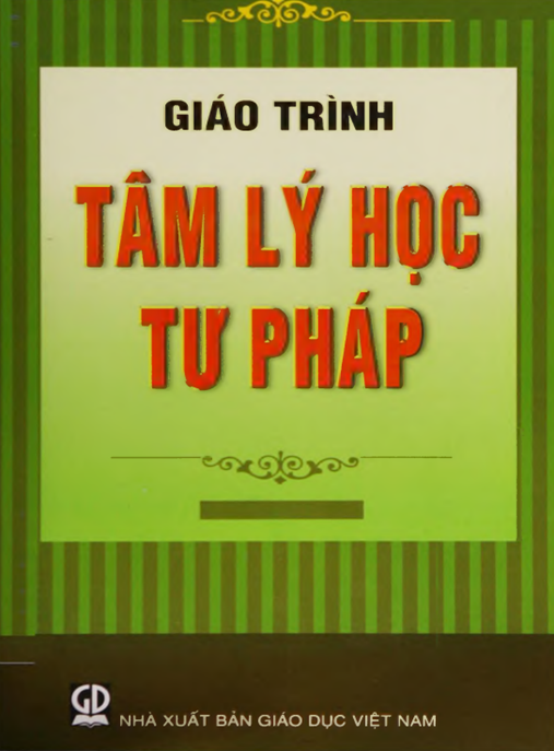 Giáo Trình Tâm Lý Học Tư Pháp
