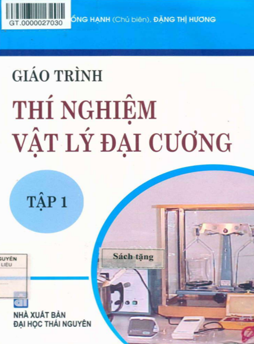 Giáo Trình Thí Nghiệm Vật Lý Đại Cương Tập 1