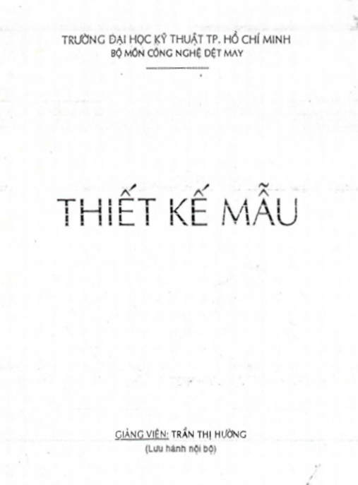 Giáo Trình Thiết Kế Mẫu