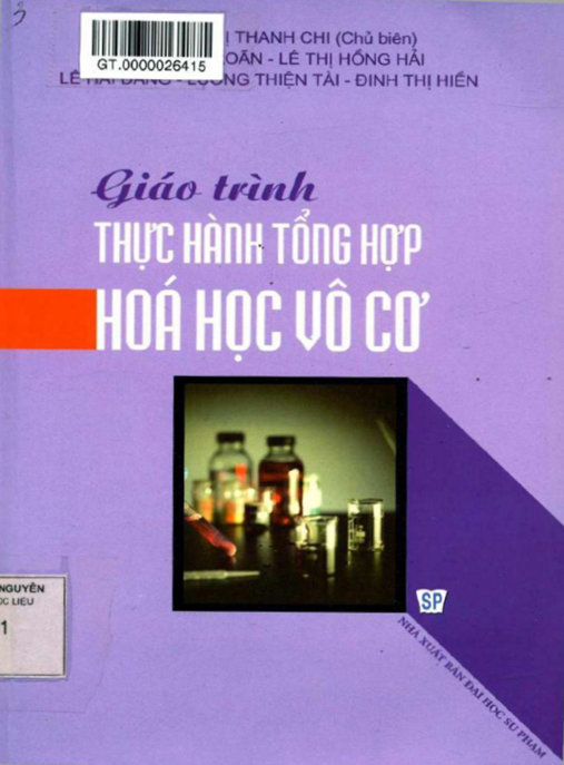 Giáo Trình Thực Hành Tổng Hợp Hóa Học Vô Cơ