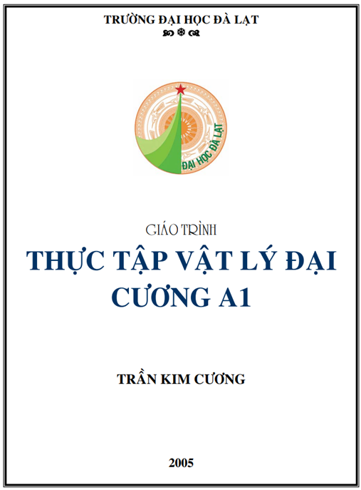 Giáo Trình Thực Tập Vật Lý Đại Cương A1