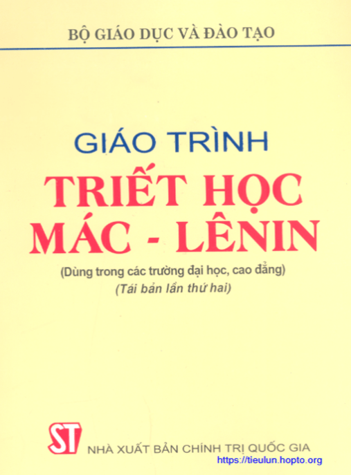 Giáo Trình Triết Học Mác Lênin