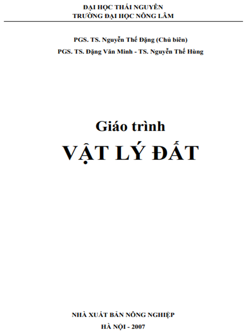 Giáo Trình Vật Lý Đất