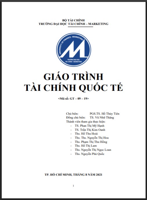 Giáo trình Tài chính quốc tế – Phần 1