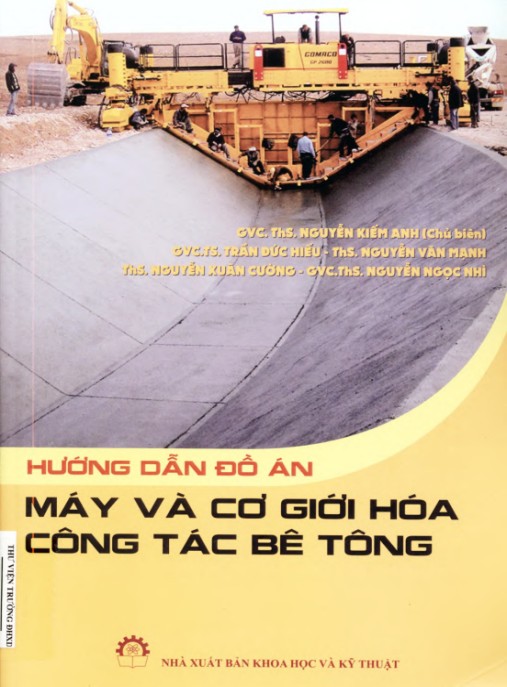 Hướng dẫn đồ án Máy và cơ giới hóa công tác bê tông – Phần 1