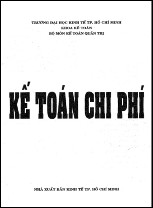 Kế toán chi phí – Phần 1