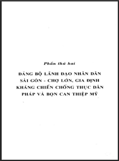 Lịch sử Đảng bộ Đảng Cộng sản Việt Nam thành phố Hồ Chí Minh (Tập I 1930 1954) – Phần 2