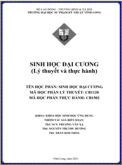 Sinh học đại cương – Phần 1