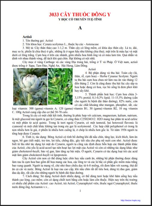 3033 Cây Thuốc Đông Y