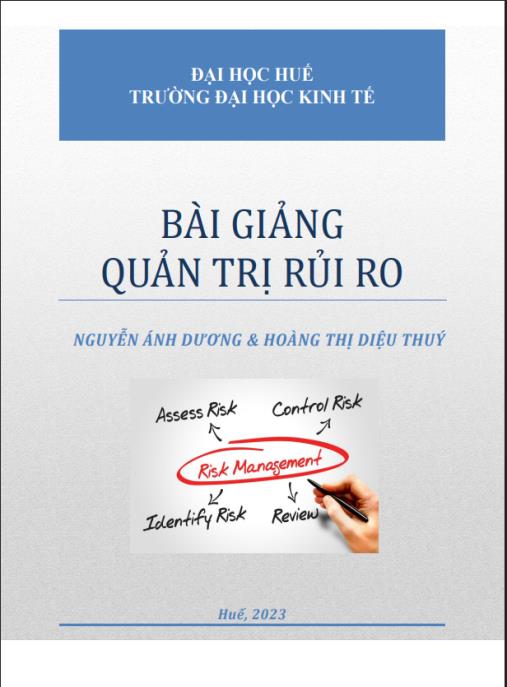 Bài giảng Quản trị rủi ro