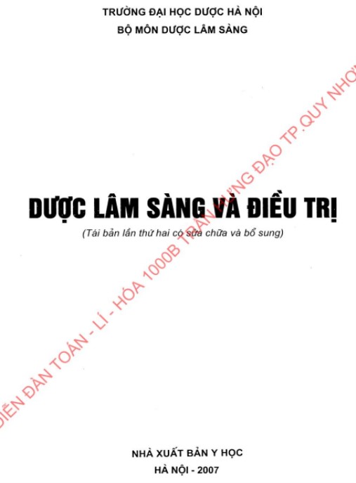 Dược Lâm Sàng Và Điều Trị