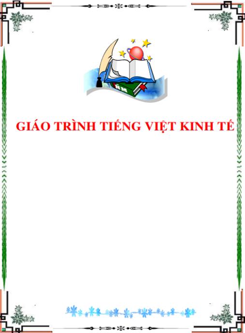 GIÁO TRÌNH TIẾNG VIỆT KINH TẾ