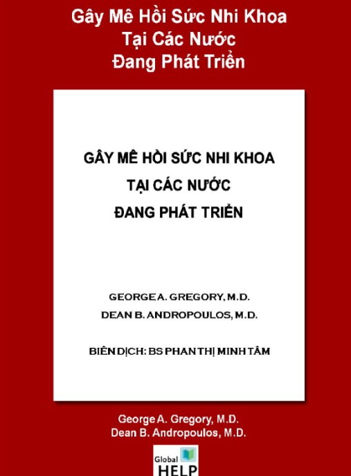 Gây Mê Hồi Sức Nhi Khoa Tại Các Nước Đang Phát Triển